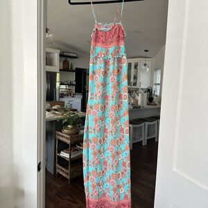 Floral Maxi Dress with Spaghetti Straps